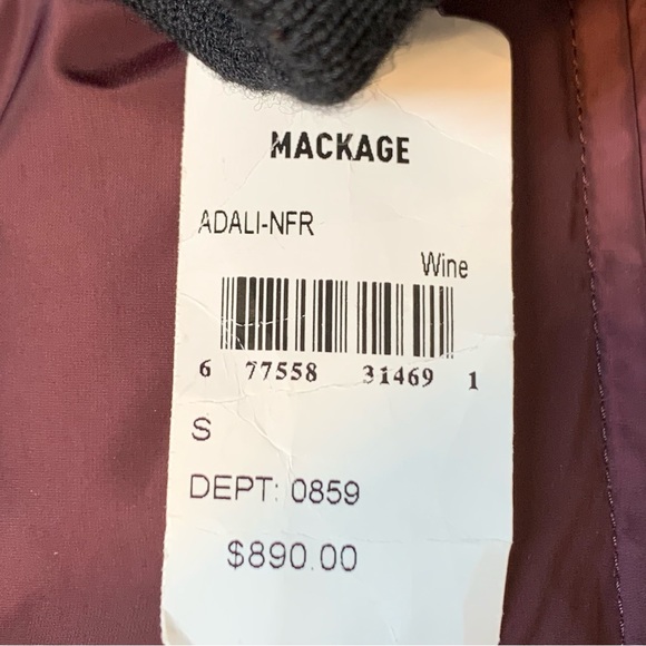 MXsold Mackage Adali Hooded Waterproof Down Jacket in Wine - Picture 12 of 16